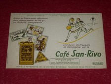 [ART & PUBLICITE, COLLECTIONS] BUVARD ANCIEN CAFE SAN RIVO Timbres