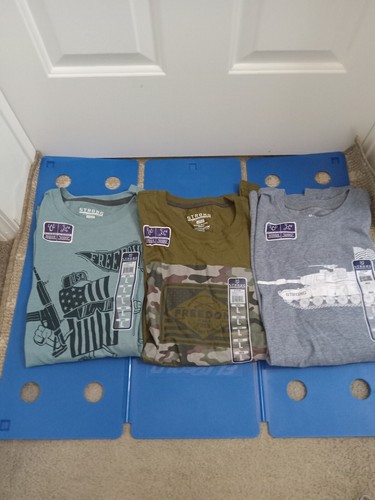 3 Lincoln Outfitters Freedom Not Free, Tank Strong Flag Shirt All New Size Large - Picture 2 of 24