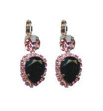 Mariana Earrings Exquisite Jet Black  Lt Rose Austrian Crystals Winter 2019 ...