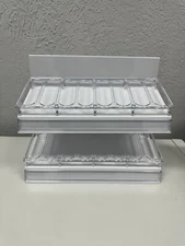 OPI Nail Polish White Acrylic Display Rack (Holds 48 Polishes) - New In Box