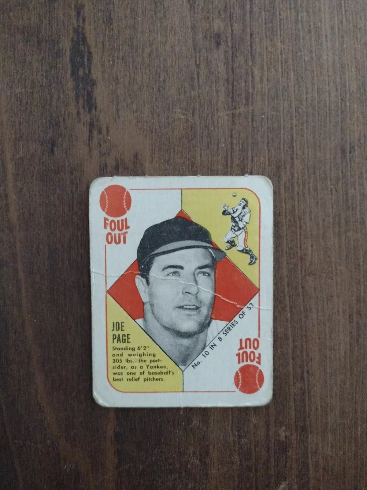 1951 Topps Blue Backs #10 Joe Page New York Yankees Read