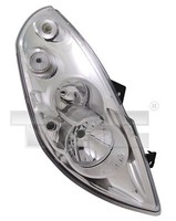 Rechts TYC 20-12337-25-2 Hauptscheinwerfer FüR ,Opel,Renault
