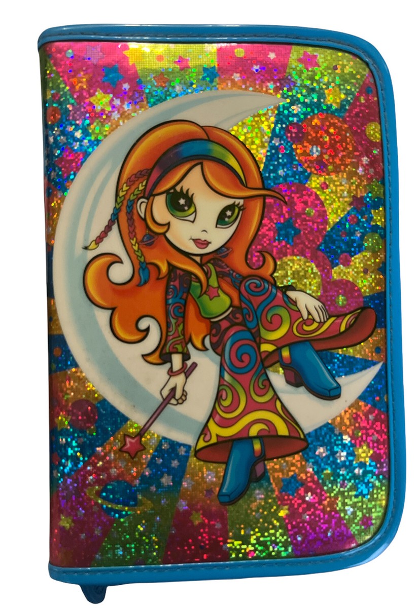 Lisa Frank VINTAGE Planner w/ Stickers 2000's Hippie Girl Moon
