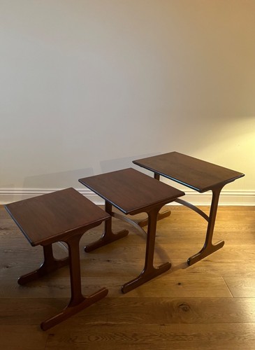 G-Plan Nest of Tables Mid Century Kofod Larsen Teak Set of Three - Picture 10 of 10
