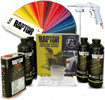 Bouteille De Peinture Retouche RAPTOR Noir Upol - Kit Complet Pour Réparations Carrosserie