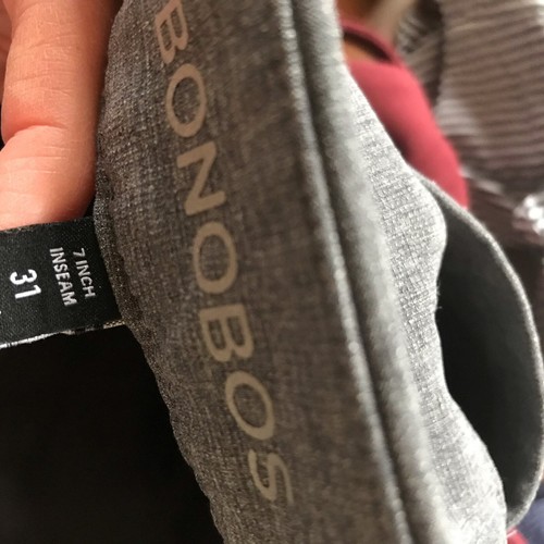 Bonobos grau Polyester Shorts Herren Größe 31 - Bild 6 von 6