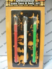 Hedy's Spooktacular Neon Face Body Art Pencils with Stencil 2133
