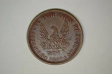 1837 Hard Times Token- May Tenth/ Phoenix- Choice EF