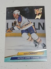 Keith Carney Buffalo Sabres 1992 - 93 Fleer Ultra Rookie Card #13