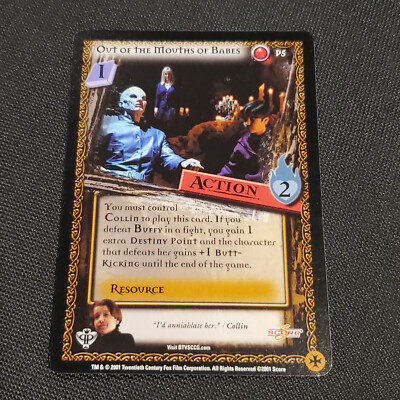 OUT OF THE MOUTHS OF BABES Buffy Vampire Slayer BTVS CCG Promo P5