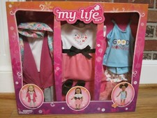 MY LIFE AS 18" DOLL'S 3 PACK OUTFIT CLOTHING SET-- 18914--NEW--FACTORY SEALED
