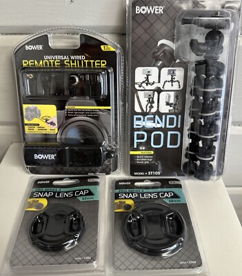 Bower RCMUNI Universal Wireless Remote Shutter Release Snap Lens Bendi Pod LOT