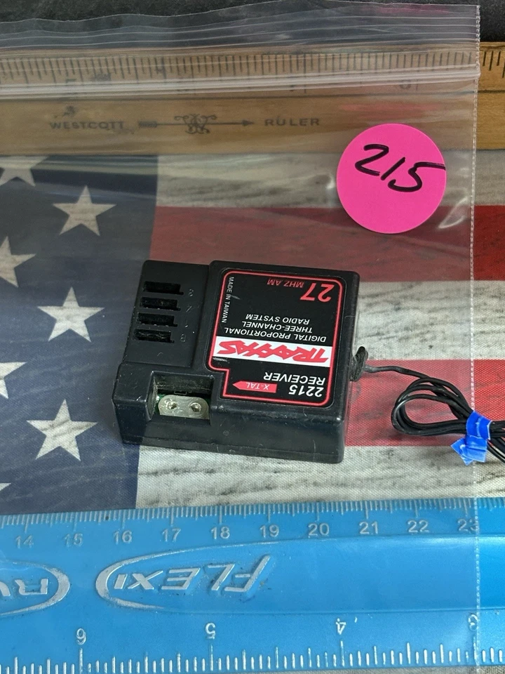 Receptor X-Tal Traxxas 2019 •27 MHz•AM•2 canales• Usado enviado a EE. UU. Foto 2 de 4