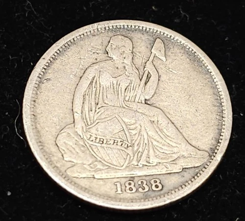 1838-o Seated Liberty Dime/  Very Fine