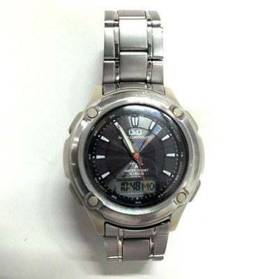 CITIZEN Q&Q ARMATE Radio-Controlled Solar Analog Digital Watch From Japan