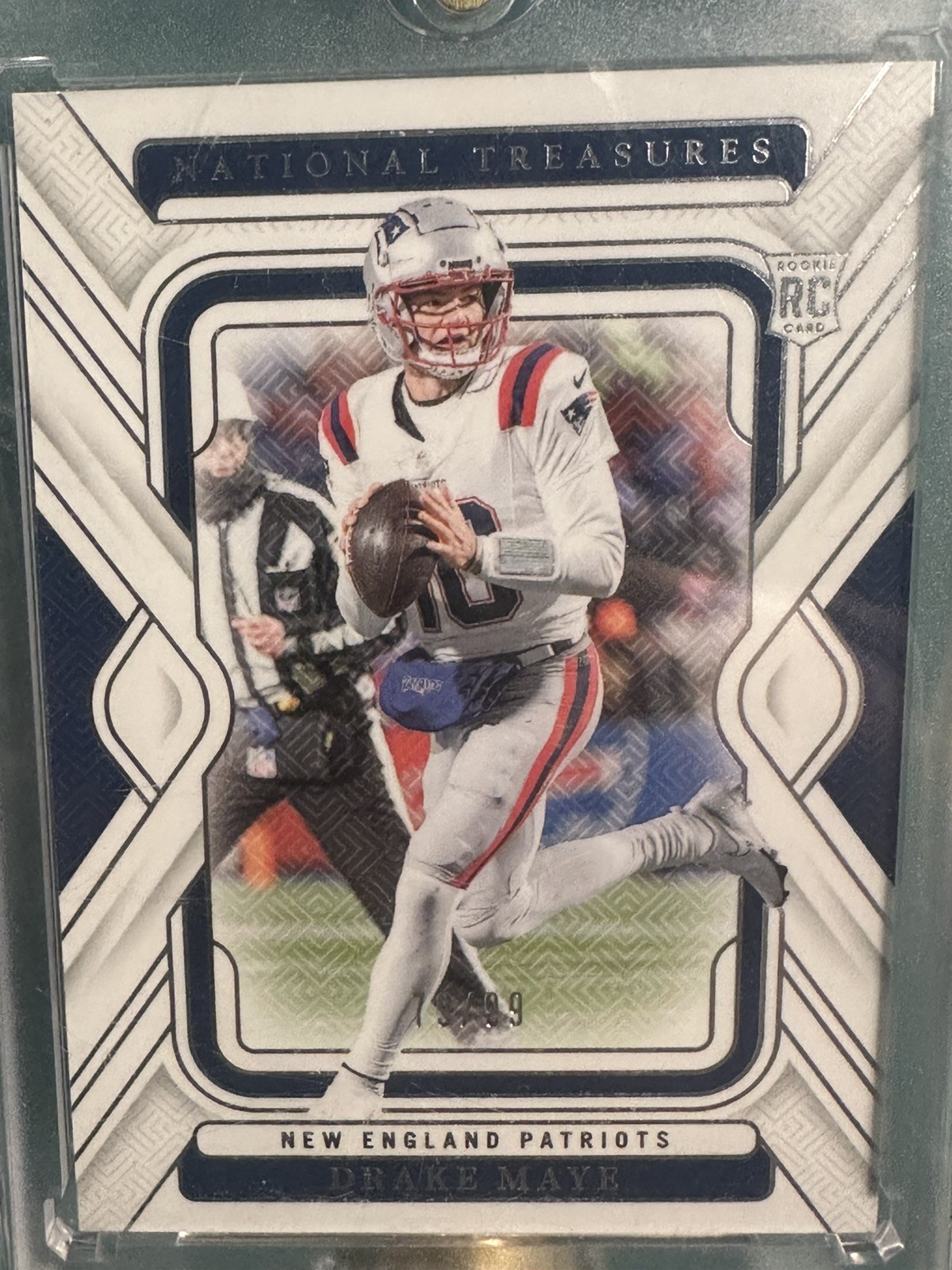 2024 National Treasures Drake Maye /99 #68 TRUE ROOKIE Patriots MVP Super Bowl