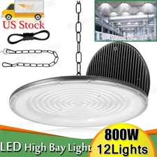 12X 800W UFO LED High Bay Light Shop Lights Warehouse Commercial Background Lamp