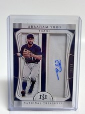 Abraham Toro 2022 National Treasures Jumbo Gear Signatures Patch #57/64 Seattle 