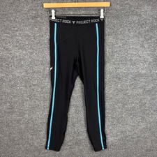 Image of NEW Under Armour Project Rock HeatGear Compression High Rise Ankle Legging M