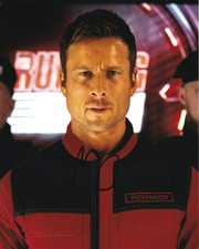 GLEN POWELL signed autograph 20x25cm RUNNING MAN in person autograph COA