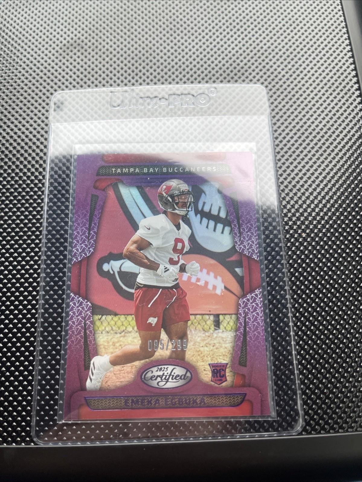 2025 Certified Emeka Egbuka Purple Mirror Rookie 71/299 RC #197 Tampa Bay Bucs