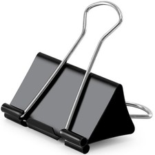 Extra Large Binder Clips 2.4 Inch Length, Jumbo Binder Clips for Office 8 Pcs