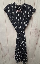 Ann Taylor Women's Size XL Navy & White Dress
