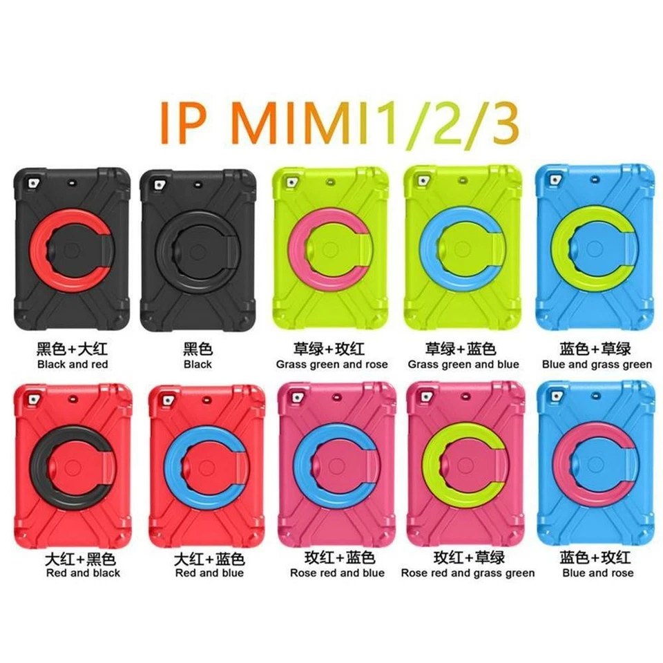 Hybrid Kids Heavy Duty Cover Shockproof EVA Case For iPad mini 2 4 7.9/ Air2 9.7 - Image 2 of 4
