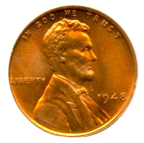 1948 Lincoln Cent, NGC MS67RD, Old Holder****