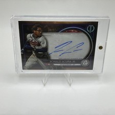 2020 Topps Tribute RONALD ACUNA JR. Autograph Purple 04/50 - Auto Braves #TA-RAJ