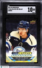 2024-25 Upper Deck Series 1 Luca Del Bel Belluz UD Canvas Young Guns RC SGC 10