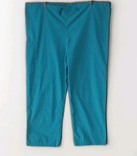 Cherokee Workwear Size Large Teal Classic Scrub Drawstring Pants Unisex Nurse