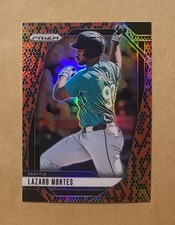 2025 Panini Prizm #100 Lazaro Montes Base Rookie Prospect Snakeskin Prizms RC SP