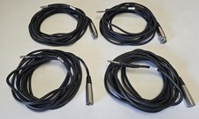 4 Pack Hosa STX-115 15ft 2 Female  2 Male XLR to 1/4 " TRS Audio Cable