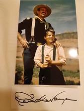 PATRICK WAYNE Hand Signed Autograph CUT With 4X6 Photo ACTOR -DAD IS JOHN WAYNE 