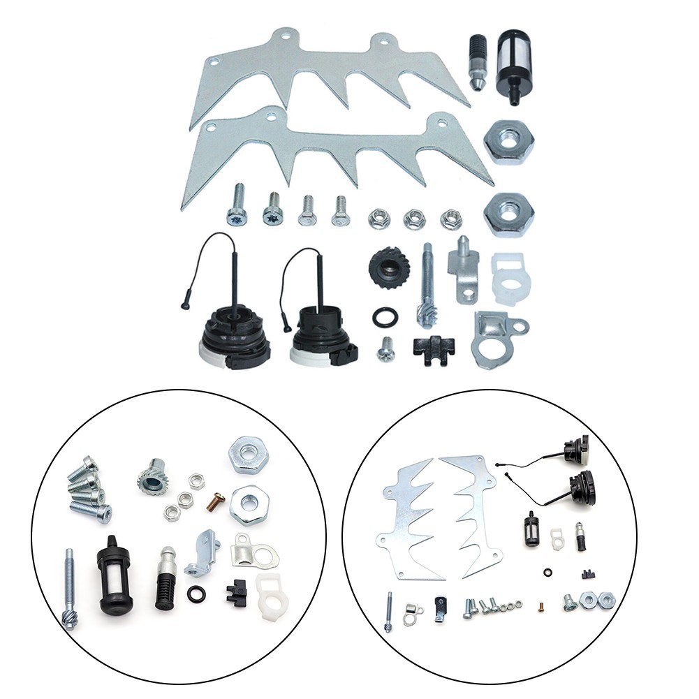 Spike Felling Dog Chain Adjuster Set Fuel Filter Gas Cap Kit Oil Filter Parts