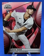 2025 Topps Chrome Black Jake Eder Red (RC) /5 White Sox