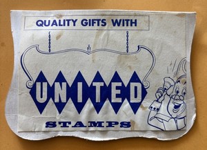 Vintage United Trading Stamps Bell Ringer Advertising Premium Needle Book