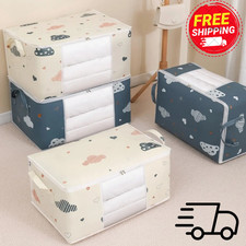 Large Capacity Clothes Storage Bag Organizer Foldable Blanket Bedding Storage