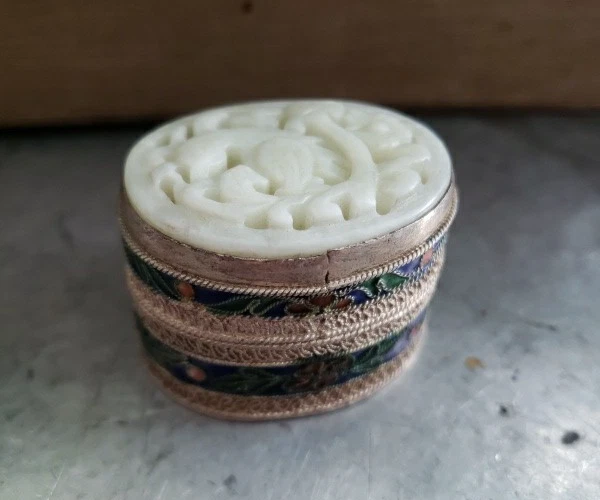 白玉中式古董盒子| eBay