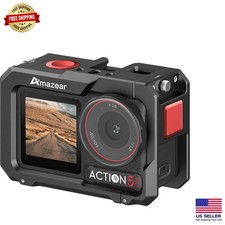 Multifunctional Black Metal Cage for DJI Osmo Action Cameras - Perfect Fit