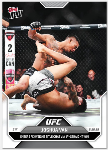 Joshua Van - 2025 UFC Topps NOW® - Card 20 - PR: 1640