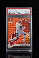 2021 Mosaic Jamarr Chase Rc Reactive Orange Color Match 