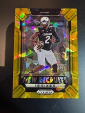 2025 Prizm Draft Picks - New Recruits Shedeur Sanders #15 Gold Ice Prizm (RC)