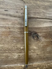 Vintage Papermate Double Heart Retractable Ballpoint Pen Olive Green Paper-Mate