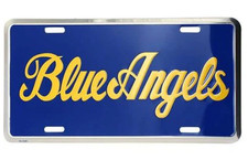 navy blue angels license plate made in usa