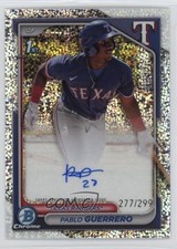 2024 Bowman Chrome Prospect Speckle Refractor 277/299 Pablo Guerrero Auto fi6