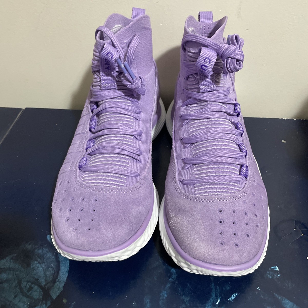 Men Size 7 Under Armour Curry 4 Flotro Vivid Lilac 2022