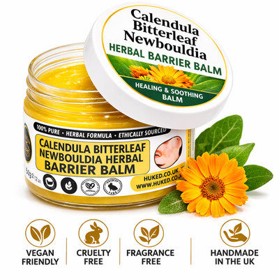 Calendula Kräuter Barriere Balsam ohne Duft trockene empfindliche Haut natürlich UK
