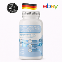 Ethic Marine Collagen Hyaluronsaeure Vitamin C 120 Kapseln Fisch Kollagen Peptid